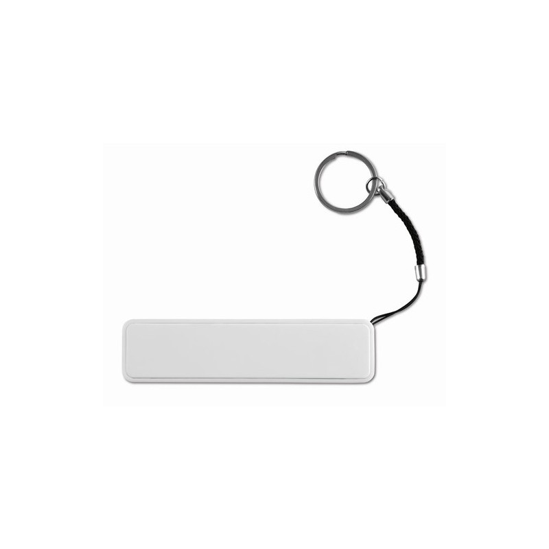 PowerBank Slim Personnalisé 2200 mAh - Chargeur Pratique POWER MATE Couleurs : blanc personnalisable avec votre logo