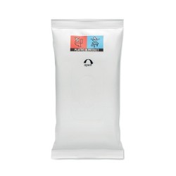 Lingettes Nettoyantes Pratiques Personnalisées 10 unités DELLEA Matières : polyéthylène (PE) Couleurs : blanc