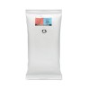 Lingettes Nettoyantes Pratiques Personnalisées 10 unités DELLEA Matières : polyéthylène (PE) Couleurs : blanc