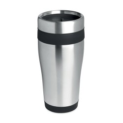 Tasse Isotherme Personnalisée 455 ml en Inox - TRAM Matières : acier inoxydable Couleurs : noir