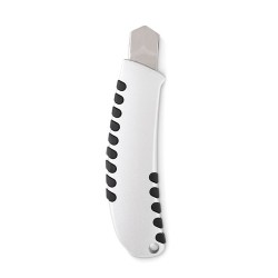 Couteau rétractable pratique et durable personnalisé - BOWIE Matières : aluminium Couleurs : argenté cadeau entreprise pas cher