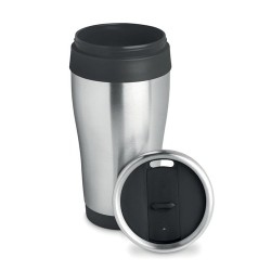 Tasse Isotherme Personnalisée 455 ml en Inox - TRAM Matières : acier inoxydable Couleurs : noir 2