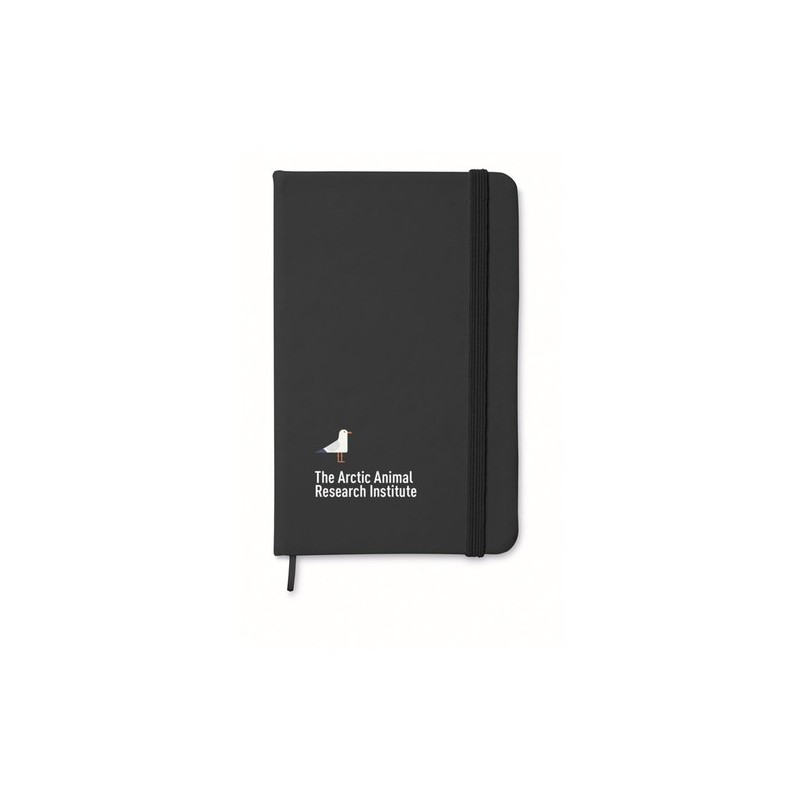 Carnet A6 Ligné Éco-responsable 96 Pages NOTELUX Matières : papier Couleurs : noir cadeau client original