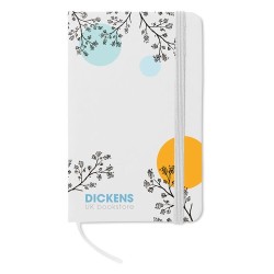 Carnet A6 Ligné Éco-responsable 96 Pages NOTELUX Matières : papier Couleurs : blanc personnalisation rapide en France