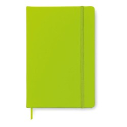 Carnet A6 Ligné Éco-responsable 96 Pages NOTELUX Matières : papier Couleurs : vert citron personnalisable avec votre logo