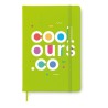 Carnet A6 Ligné Éco-responsable 96 Pages NOTELUX Matières : papier Couleurs : vert citron impression logo haute qualité