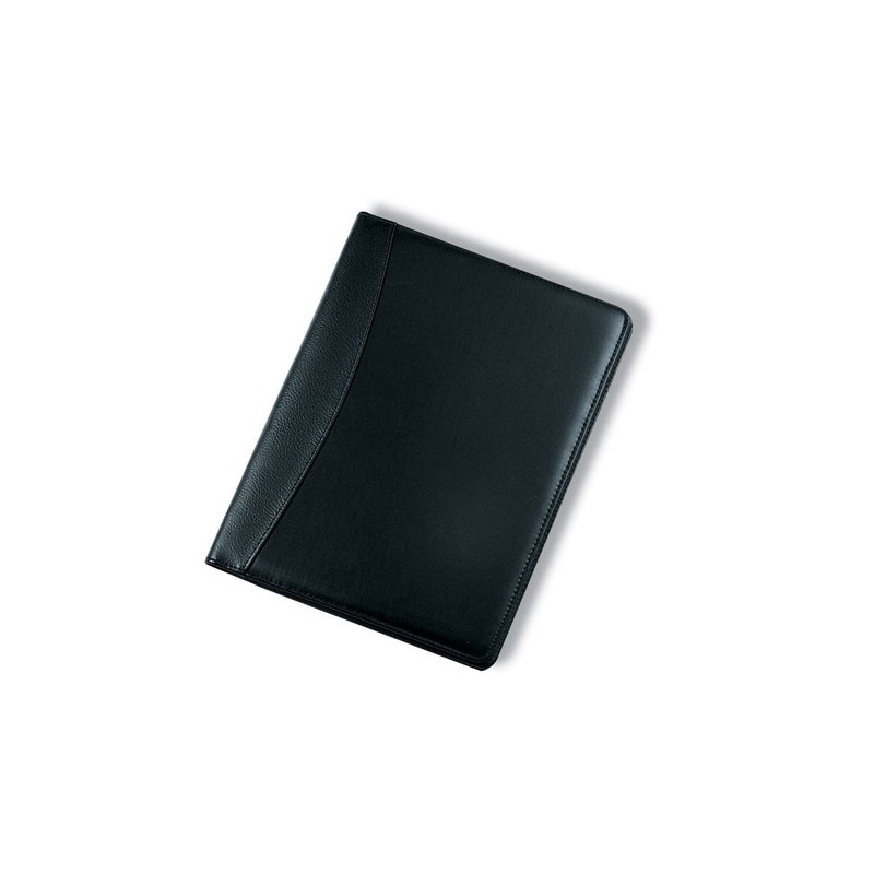 Conférencier A4 en PU personnalisé NADIA Matières : papier Couleurs : noir personnalisable avec votre logo