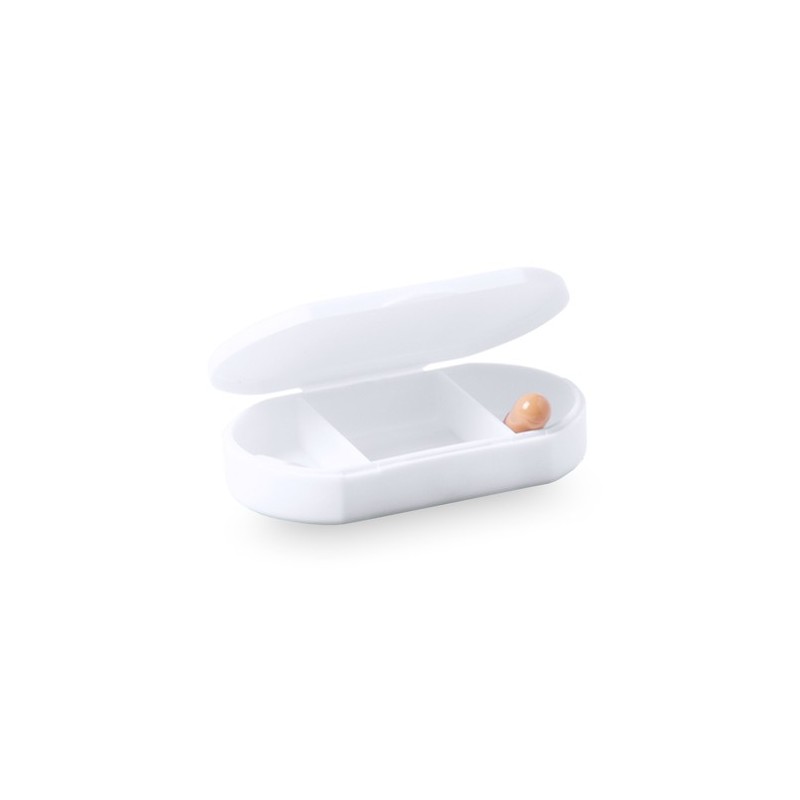 Pilulier Personnalisé Pratique Coloré Trizone Couleurs : transparent cadeau collaborateur premium