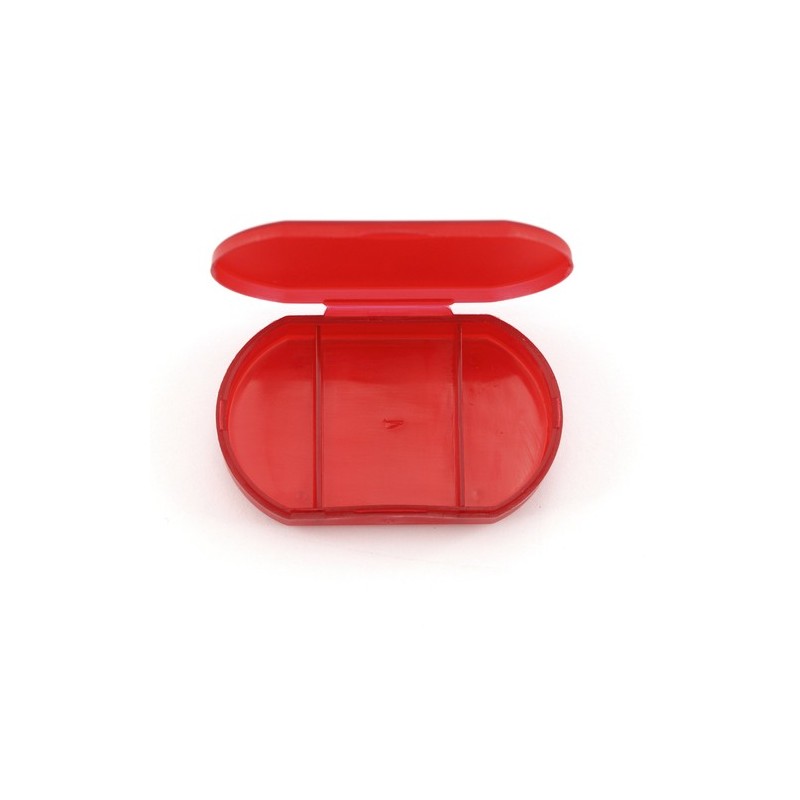 Pilulier Personnalisé Pratique Coloré Trizone Couleurs : transparent objet publicitaire robuste