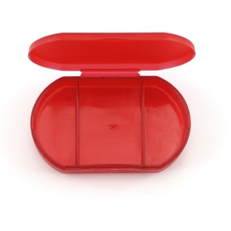 Pilulier Personnalisé Pratique Coloré Trizone Couleurs : transparent objet publicitaire robuste