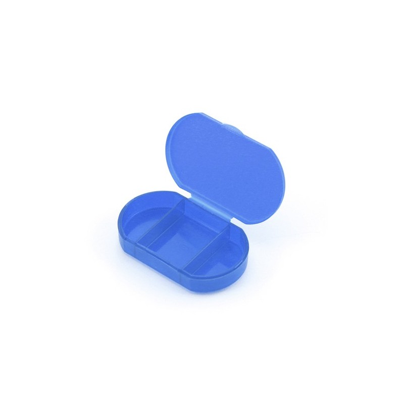 Pilulier Personnalisé Pratique Coloré Trizone Couleurs : transparent goodies personnalisé en stock