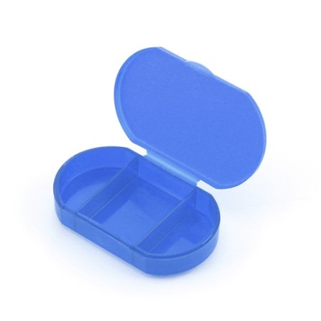 Pilulier Personnalisé Pratique Coloré Trizone Couleurs : transparent goodies personnalisé en stock