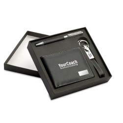 Set Cadeau Pratique Élégant - ELEGANCI Matières : métal Couleurs : noir goodies publicitaire événementiel