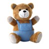 Ourson en peluche unique et personnalisé - Cadeau d'entreprise NICO Matières : PET Couleurs : bleu