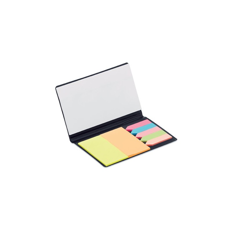 Set de Mémos Pratiques Personnalisés - MEMOFF Matières : papier Couleurs : noir