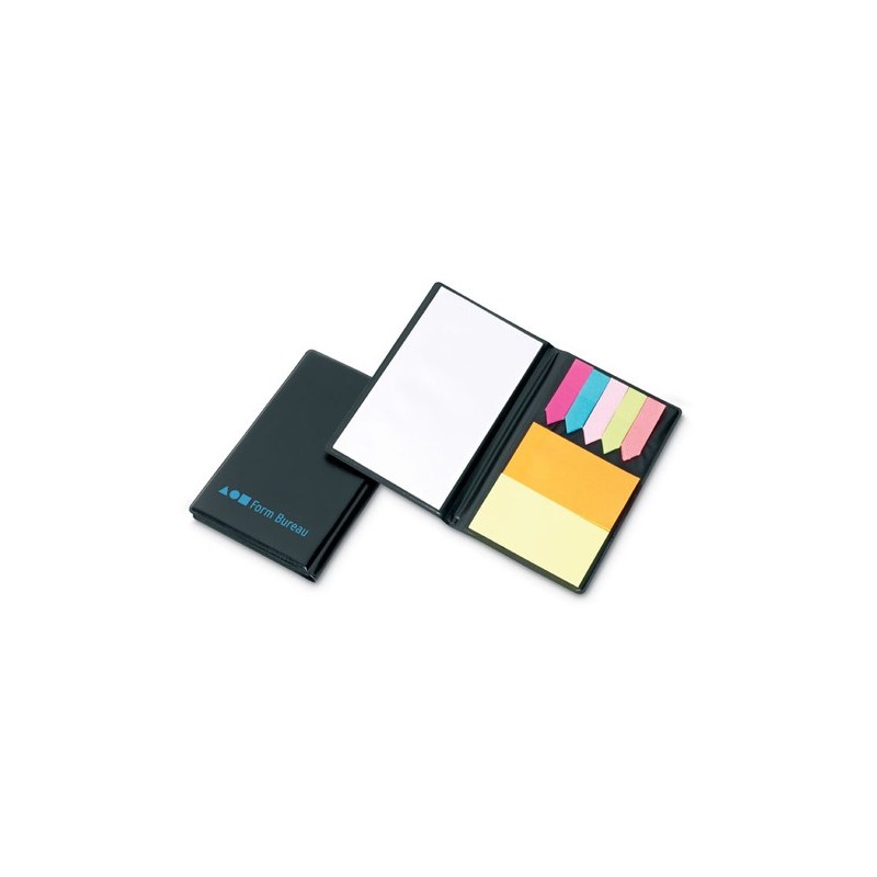 Set de Mémos Pratiques Personnalisés - MEMOFF Matières : papier Couleurs : noir goodies publicitaire événementiel
