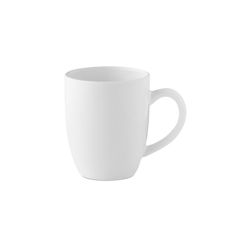 Mug céramique 300 ml personnalisé - Cadeau d'entreprise TRENT Matières : grès Couleurs : blanc