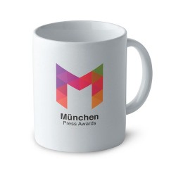 Mug céramique personnalisé  300ml - Dublin Matières : grès Couleurs : blanc 2