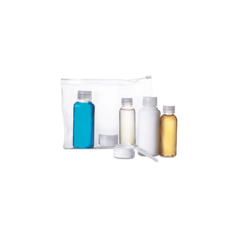 Pochette de voyage pratique personnalisée - AIRPRO Matières : PET Couleurs : transparent personnalisable avec votre logo