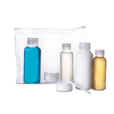 Pochette de voyage pratique personnalisée - AIRPRO Matières : PET Couleurs : transparent personnalisable avec votre logo