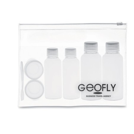 Pochette de voyage pratique personnalisée - AIRPRO Matières : PET Couleurs : transparent goodies publicitaire événementiel