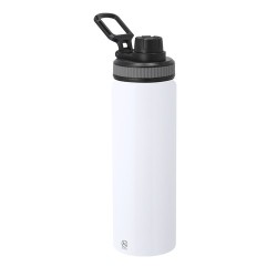 Bidon pas cher personnalisé Fouler Matières : aluminium recyclé  Couleurs : blanc livraison express 24h 48h