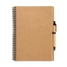 Bloc-notes recyclé personnalisé 70 pages - BLOQUERO PLUS Matières : papier recyclé Couleurs : beige