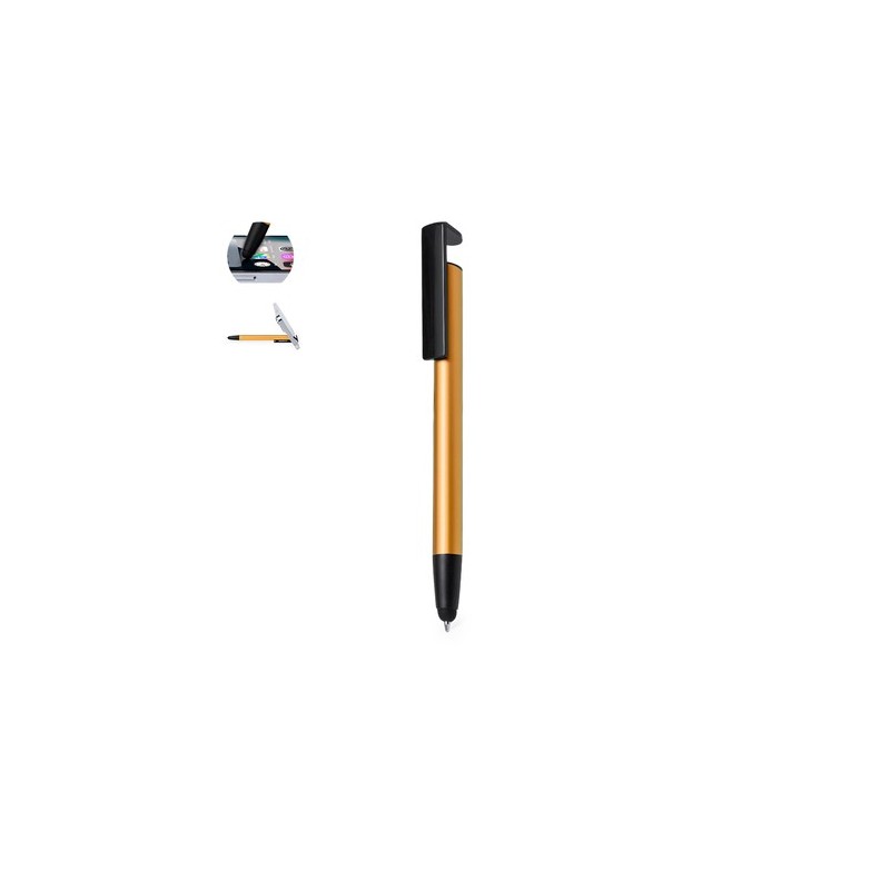 Stylo Bille Multifonction Personnalisé pas cher - Support Uplex Matières : aluminium Couleurs : bleu marine marquage laser ultra