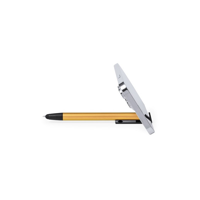 Stylo Bille Multifonction Personnalisé pas cher - Support Uplex Matières : aluminium Couleurs : bleu marine impression logo haut