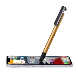 Stylo Bille Multifonction Personnalisé pas cher - Support Uplex Matières : aluminium Couleurs : bleu marine objet promo petit bu