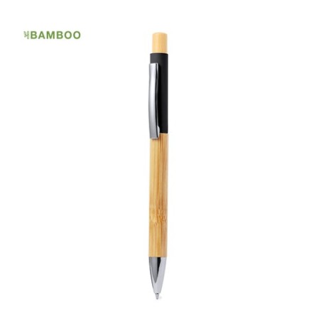 Stylo Cadeau d'Entreprise Éco-responsable en Bambou Renol Matières : bambou Couleurs : noir personnalisation rapide en France