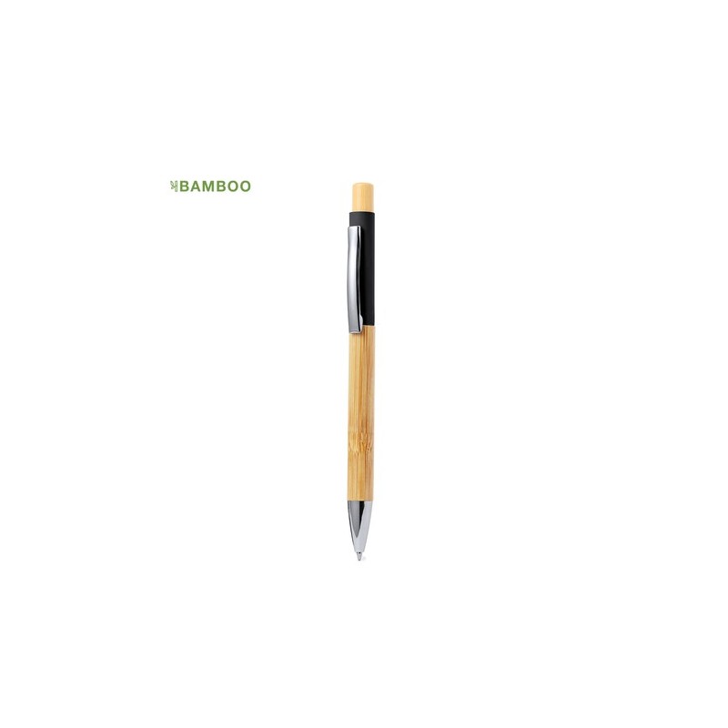 Stylo Cadeau d'Entreprise Éco-responsable en Bambou Renol Matières : bambou Couleurs : bleu marine objet promotionnel éco-respon