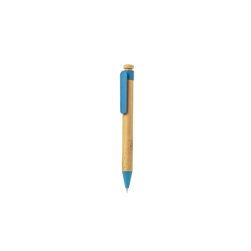 Stylo Éco-responsable en Bambou - Cadeau d'Entreprise Melky Matières : bambou Couleurs : noir goodies entreprise design