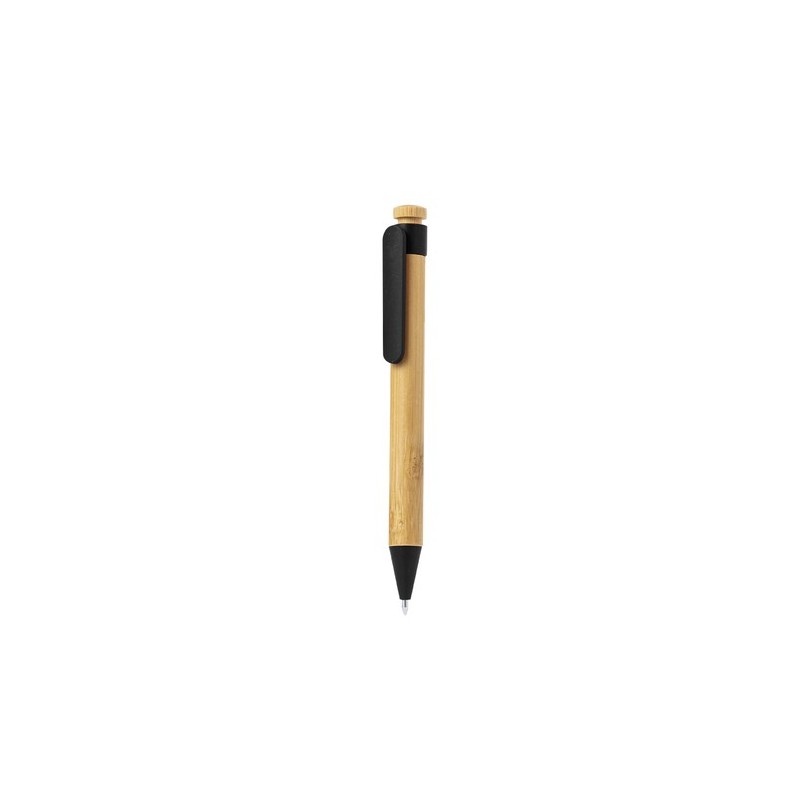 Stylo Éco-responsable en Bambou - Cadeau d'Entreprise Melky Matières : bambou Couleurs : vert personnalisation sur mesure