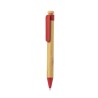 Stylo Éco-responsable en Bambou - Cadeau d'Entreprise Melky Matières : bambou Couleurs : rouge personnalisable avec votre logo