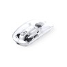 Souris Pratique et Personnalisée Design Transparent pas cher Mirabek Couleurs : blanc personnalisable avec votre logo