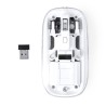 Souris Pratique et Personnalisée Design Transparent pas cher Mirabek Couleurs : blanc impression haute définition