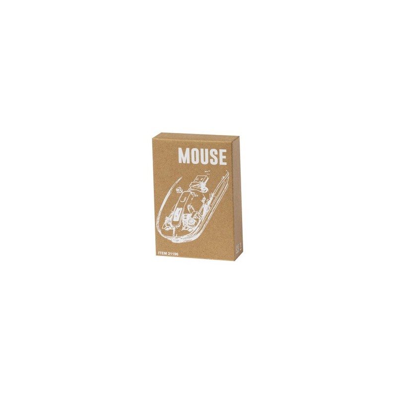Souris Pratique et Personnalisée Design Transparent pas cher Mirabek Couleurs : blanc marquage laser ultra précis