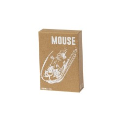 Souris Pratique et Personnalisée Design Transparent pas cher Mirabek Couleurs : blanc livraison express 24h 48h