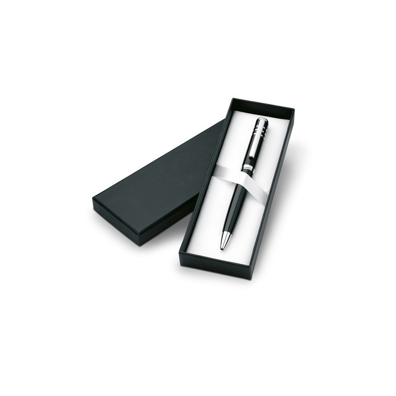 Stylo-bille twist laqué en métal personnalisé OLYMPIA Matières : métal Couleurs : noir