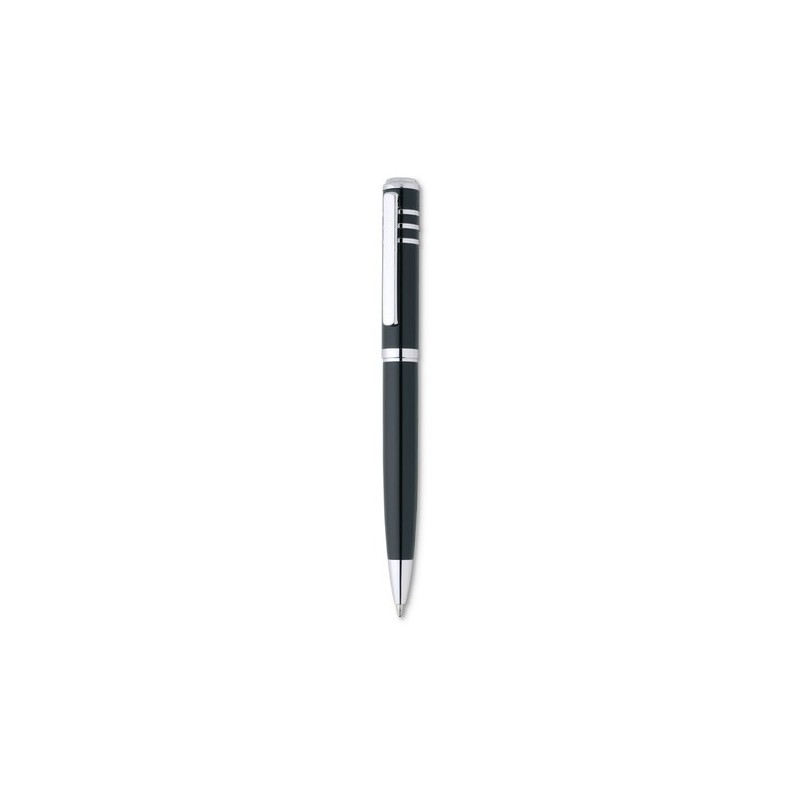 Stylo-bille twist laqué en métal personnalisé OLYMPIA Matières : métal Couleurs : noir personnalisable avec votre logo