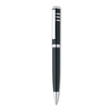 Stylo-bille twist laqué en métal personnalisé OLYMPIA Matières : métal Couleurs : noir personnalisable avec votre logo