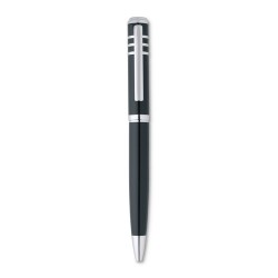 Stylo-bille twist laqué en métal personnalisé OLYMPIA Matières : métal Couleurs : noir cadeau entreprise pas cher