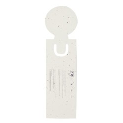 Marque Pages Éco-responsable Personnalisés Ensemencés Kich Couleurs : blanc marquage laser ultra précis
