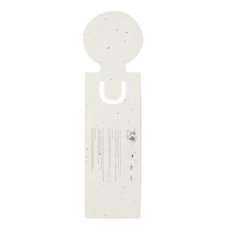 Marque Pages Éco-responsable Personnalisés Ensemencés Kich Couleurs : blanc marquage laser ultra précis