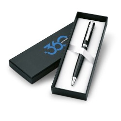 Stylo-bille twist laqué en métal personnalisé OLYMPIA Matières : métal Couleurs : noir goodies publicitaire événementiel