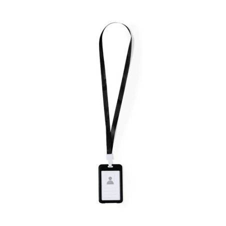 Lanyard Personnalisé Économique Porte-Badge - Fleck Matières : polyester Couleurs : blanc impression haute définition