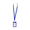 Lanyard Personnalisé Économique Porte-Badge - Fleck Matières : polyester Couleurs : blanc marquage couleur éclatante
