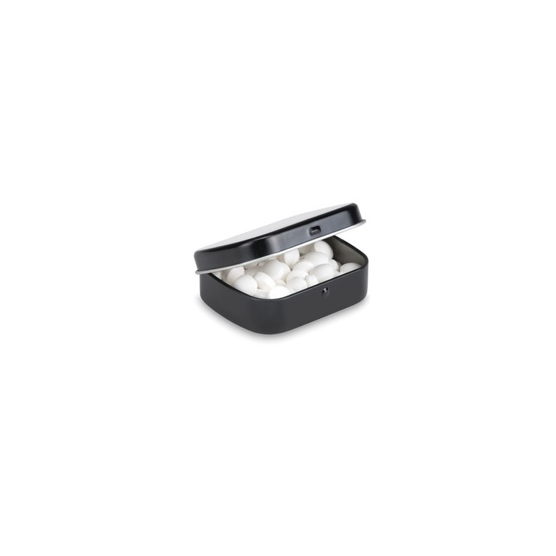 Boîte en aluminium personnalisée de 30 g au goût menthe - BRISE Matières : métal Couleurs : noir cadeau collaborateur premium