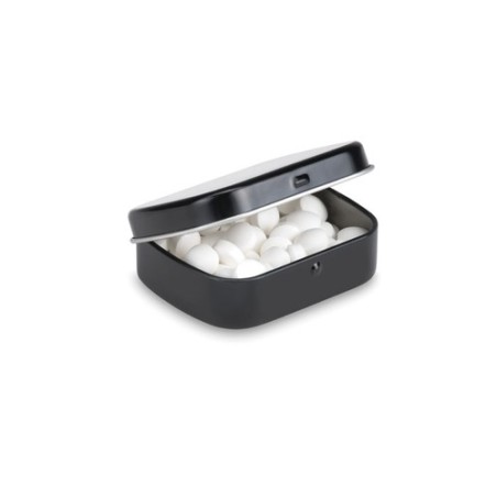 Boîte en aluminium personnalisée de 30 g au goût menthe - BRISE Matières : métal Couleurs : noir cadeau collaborateur premium